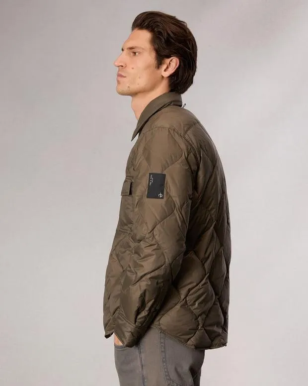 Men Jackets and Coats Rag and Bone Dane Down Shirt Jacket Gravel