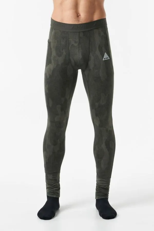 Men Jasper Light Base Layer PantsPrint Bark Camo Orage Base Layers