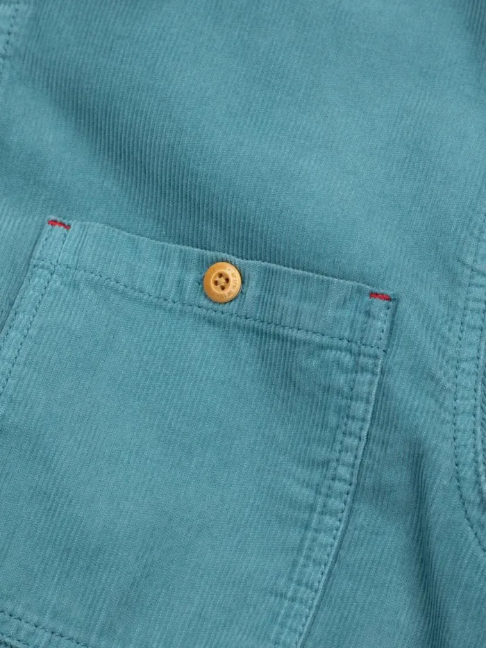 Men Jetty Cord Shirt Ocean Storm Finisterre Shirts