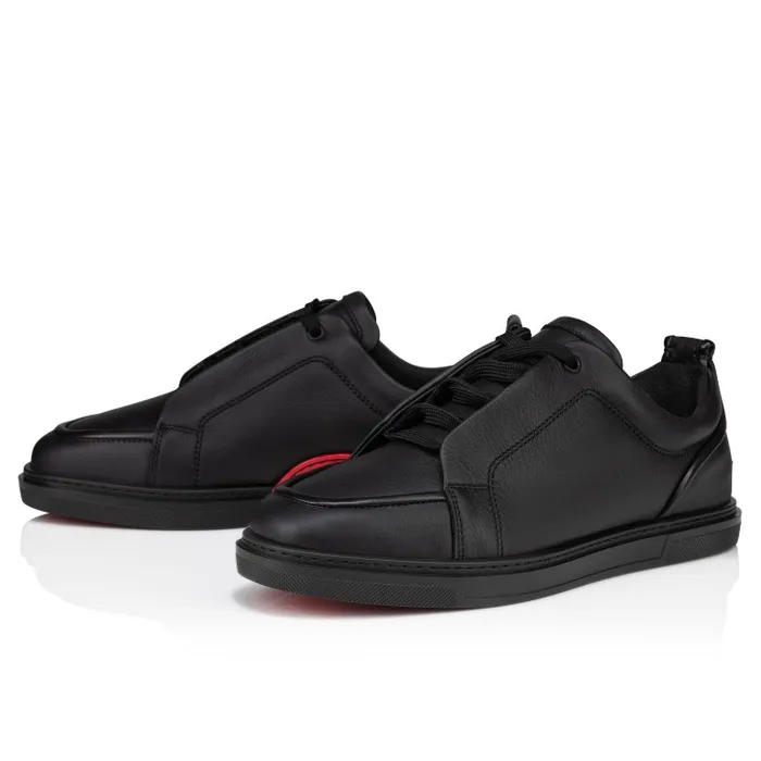 Men Jimmy Sneakers 8211 Calf Leather And Nappa Leather 8211 Black Christian Louboutin Sneakers