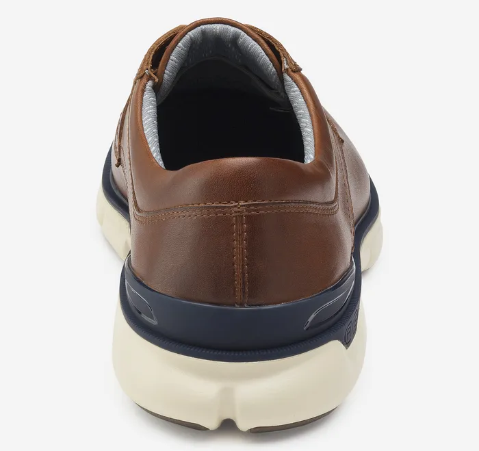 Men Johnston and Murphy XC4 Tanner Plain Toe Tan Full Grain Shoes