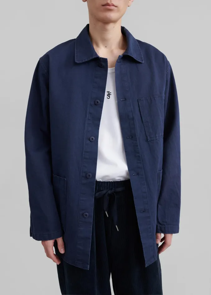 Men Julien Utility Jacket 8211 Navy The Frankie Shop Outerwear