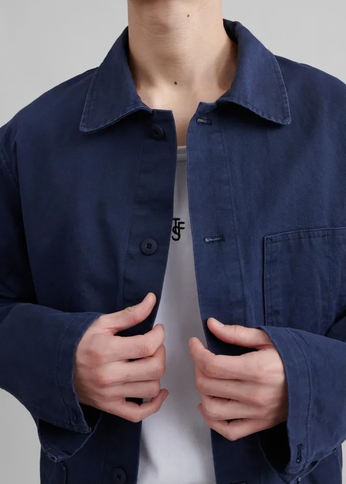 Men Julien Utility Jacket 8211 Navy The Frankie Shop Outerwear