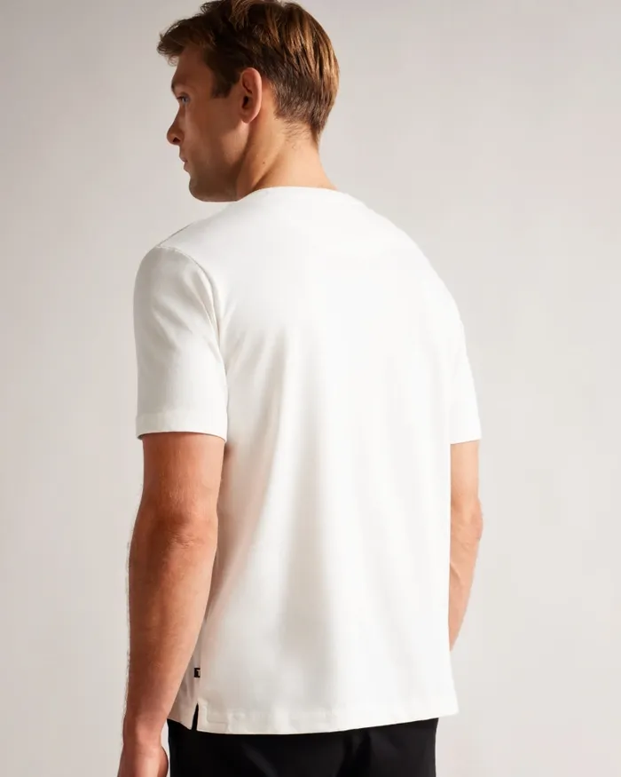 Men KENEDY 8211 Short Sleeve Regular Fit Branded TShirt White Ted Baker Tops