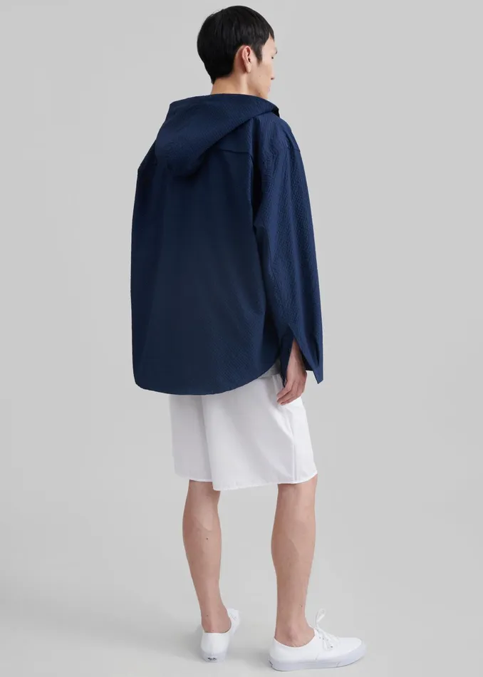 Men Lars Hooded Jacket 8211 Navy The Frankie Shop Outerwear