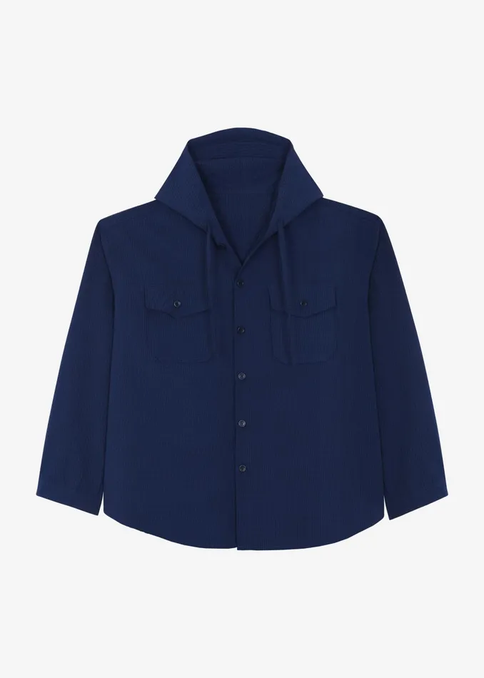 Men Lars Hooded Jacket 8211 Navy The Frankie Shop Outerwear