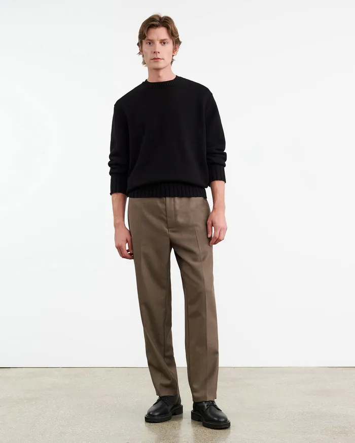 Men LAWRENCE PANT Taupe Grey Pants and Shorts Nili Lotan