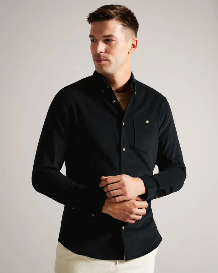 Men LECCO 8211 Long Sleeve Shirt Dark Navy Ted Baker Shirts Men LECCO 8211 Long Sleeve Shirt Dark Navy Ted Baker Shirts