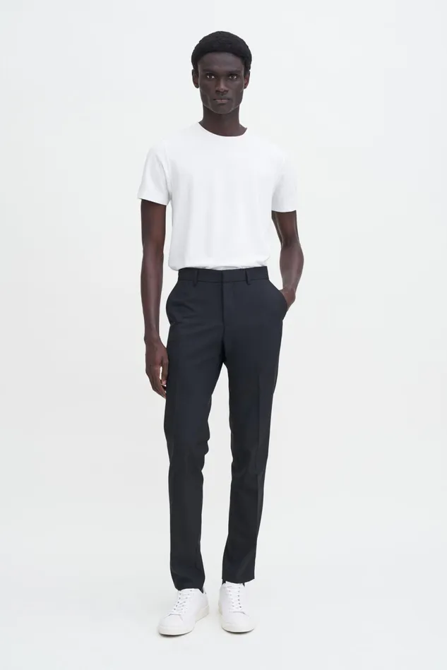 Men Liam Wool Trousers Black Filippa K Trousers