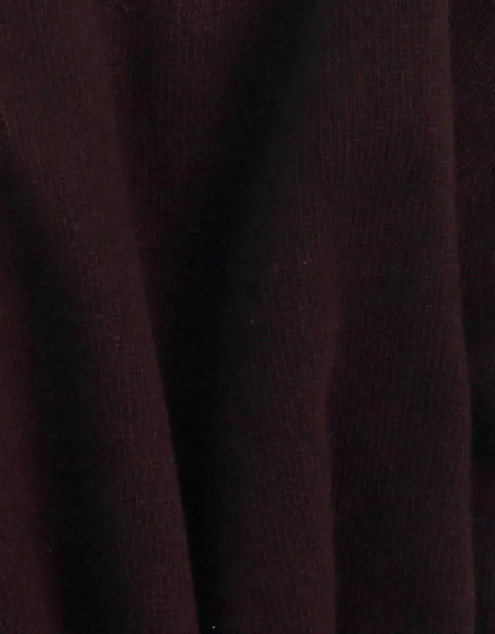 Men Light Merino Wool Crew Oxblood Red Colorful Standard Knit Sweaters