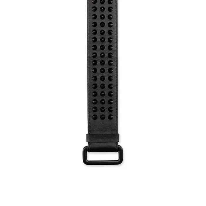 Men Loubi Belt Belt 8211 Calf Leather And Spikes 8211 Black And Loubi Christian Louboutin Belts