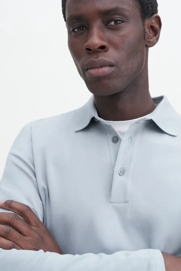 Men Luke Stretch Polo Shirt Thunderstorm Filippa K TShirts