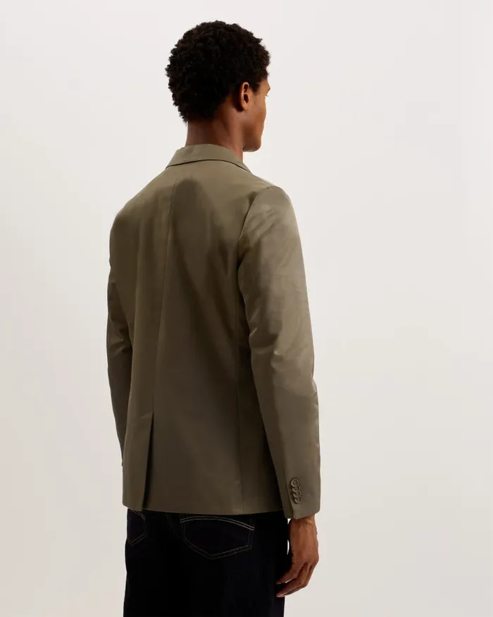 Men MAFAIRJ 8211 Slim Fit Notch Lapel Cotton Blazer Khaki Ted Baker Blazers Men MAFAIRJ 8211 Slim Fit Notch Lapel Cotton Blazer Khaki Ted Baker Blazers