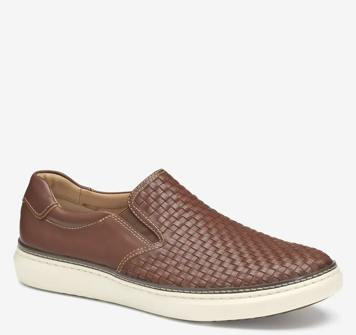 Men McGuffey 2 Woven SlipOn Tan Woven Full Grain SlipOns and Loafers Johnston and Murphy Men McGuffey 2 Woven SlipOn Tan Woven Full Grain SlipOns and Loafers Johnston and Murphy