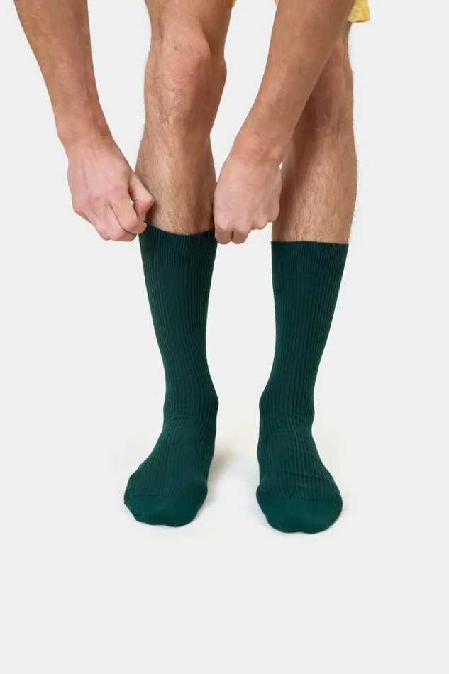 Men Merino Wool Blend Sock Warm Taupe Colorful Standard Socks and
