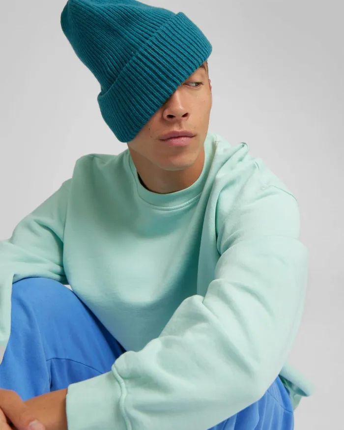 Men Merino Wool Hat Polar Blue Colorful Standard Hats