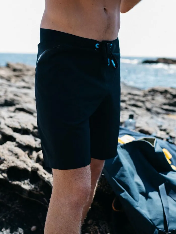 Men Merlin Board Shorts Black Finisterre Shorts