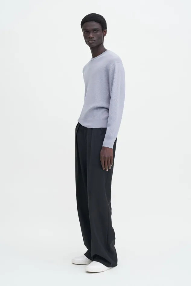 Men Moss Knit Sweater Thunderstorm Filippa K Knitwear