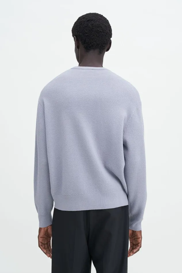 Men Moss Knit Sweater Thunderstorm Filippa K Knitwear