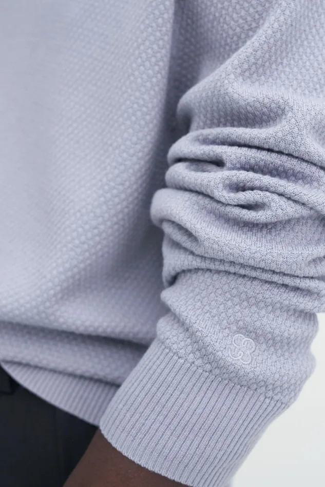 Men Moss Knit Sweater Thunderstorm Filippa K Knitwear