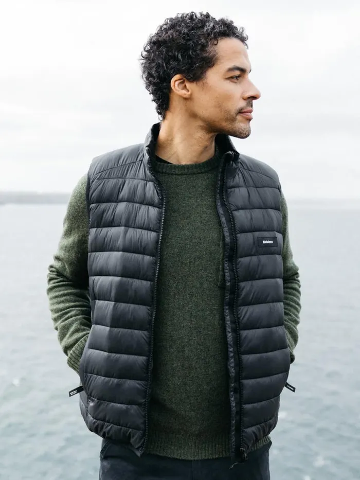 Men Nimbus Insulated Gilet Black Finisterre Jackets Coats and Gilets