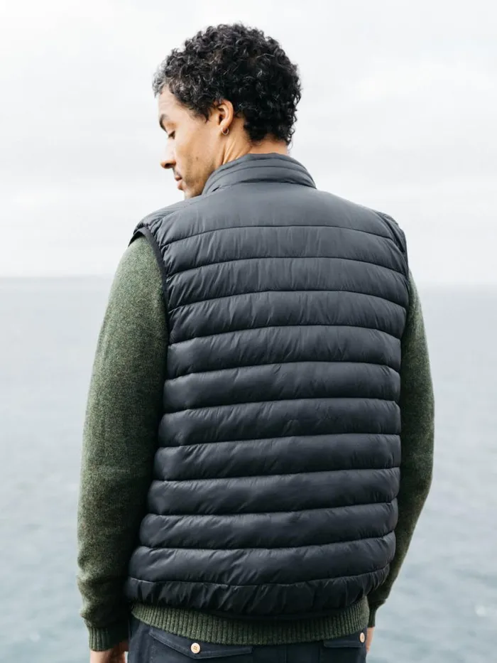 Men Nimbus Insulated Gilet Black Finisterre Jackets Coats and Gilets