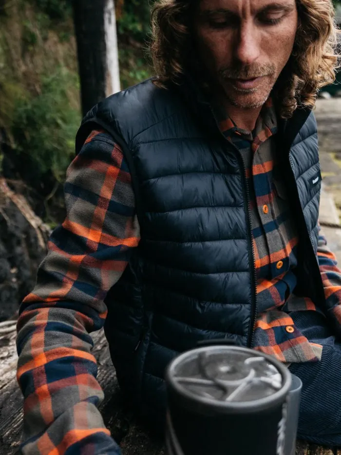 Men Nimbus Insulated Gilet Black Finisterre Jackets Coats and Gilets