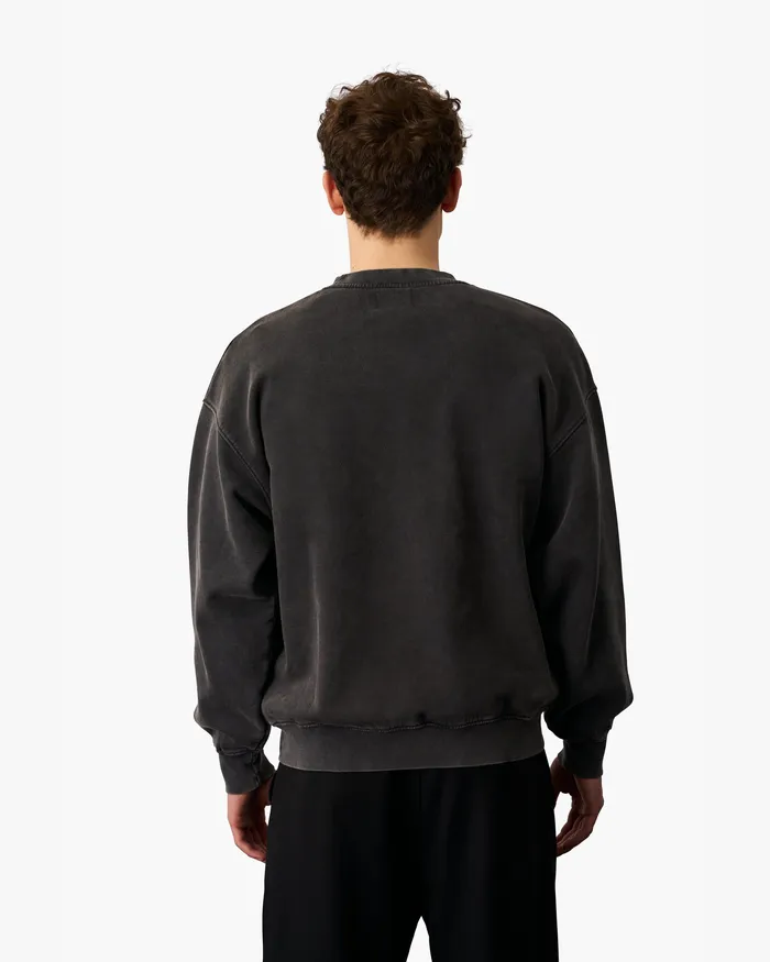 Men Organic Oversized Crew 8211 Desert Khaki Crewneck Sweatshirts Colorfulstandard