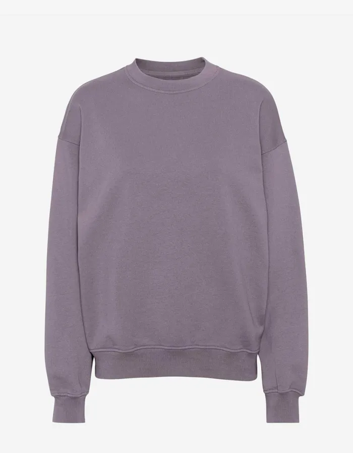 Men Organic Oversized Crew Purple Haze Colorful Standard Crewneck Sweatshirts