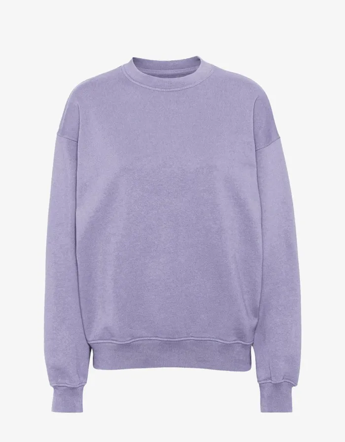 Men Organic Oversized Crew Purple Jade Colorful Standard Crewneck Sweatshirts