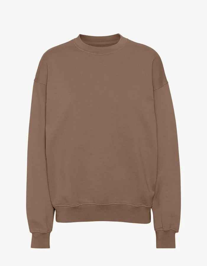 Men Organic Oversized Crew Sahara Camel Colorful Standard Crewneck Sweatshirts