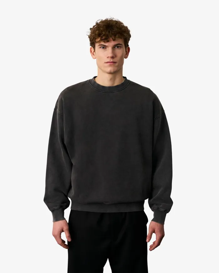 Men Organic Oversized Crew Sahara Camel Colorful Standard Crewneck Sweatshirts
