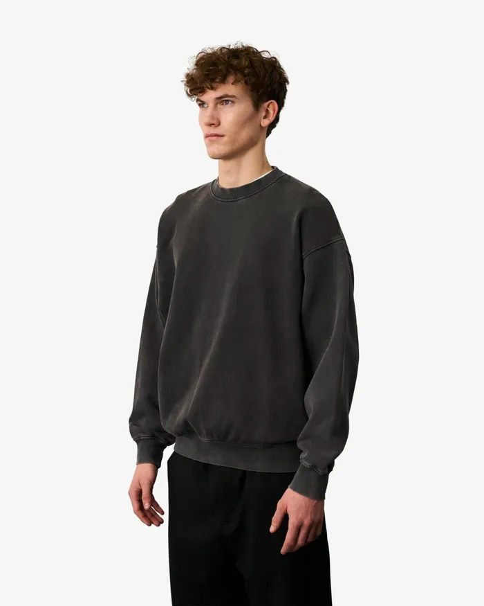 Men Organic Oversized Crew Sahara Camel Colorful Standard Crewneck Sweatshirts