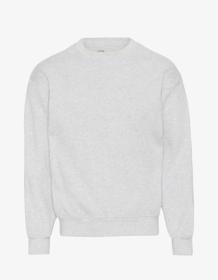 Men Organic Oversized Crew Snow Melange Colorful Standard Crewneck Sweatshirts