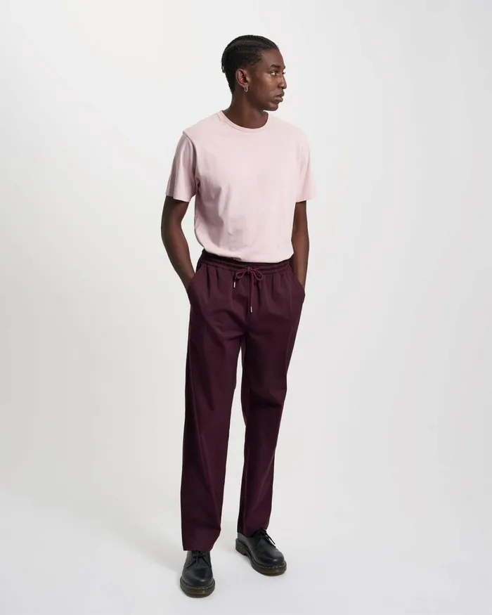 Men Organic Twill Pants Optical White Colorful Standard Pants