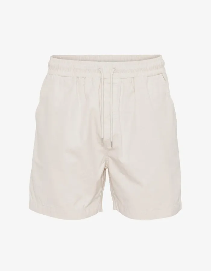 Men Organic Twill Shorts Ivory White Colorful Standard Shorts