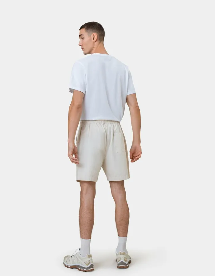 Men Organic Twill Shorts Ivory White Colorful Standard Shorts