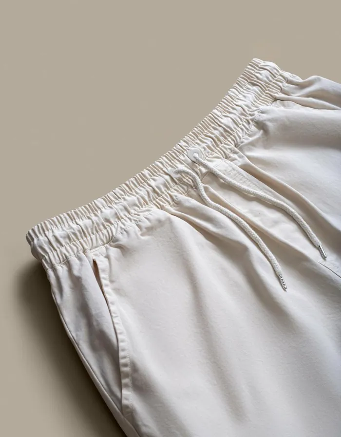 Men Organic Twill Shorts Ivory White Colorful Standard Shorts