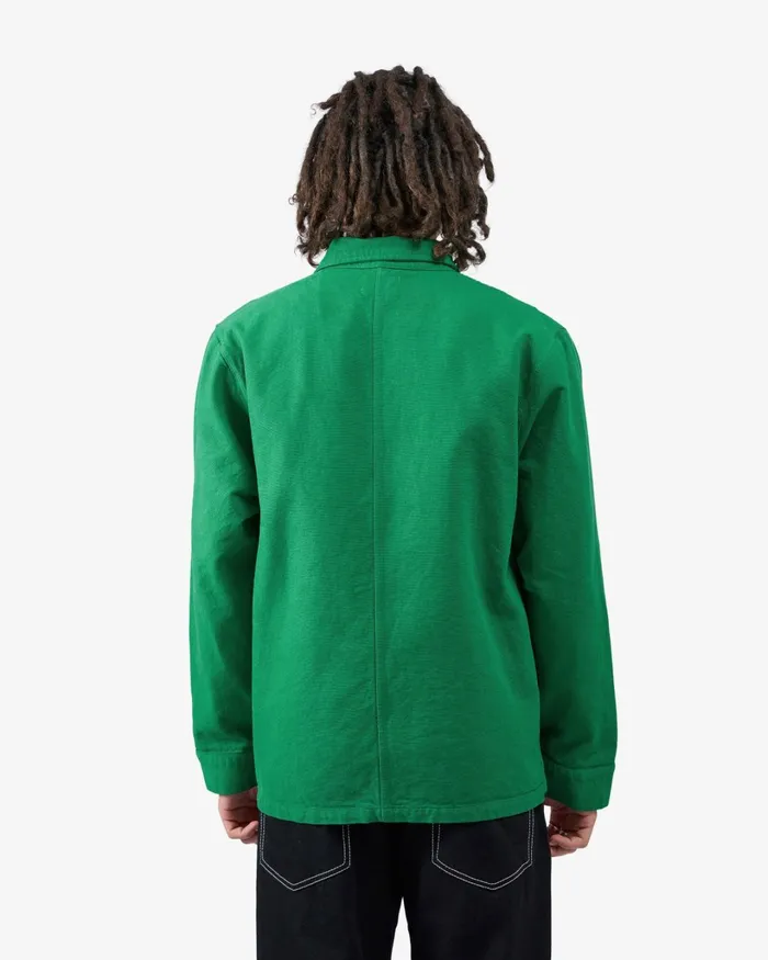 Men Organic Workwear Jacket Petrol Blue Colorful Standard Workwear Jackets