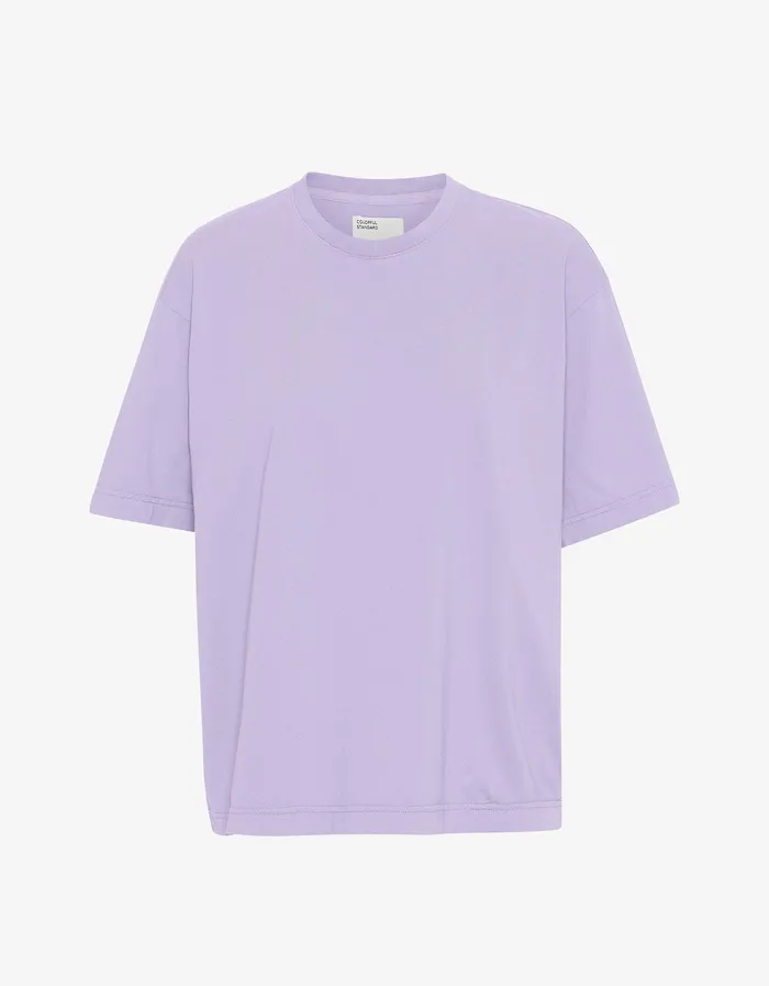 Men Oversized Organic TShirt 8211 Soft Lavender TShirts Colorfulstandard