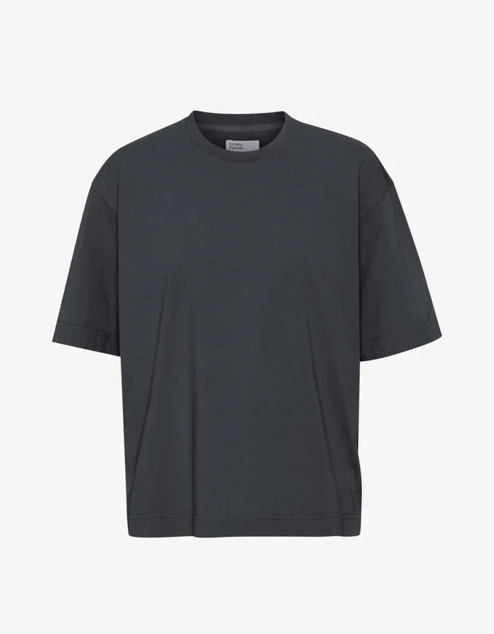 Men Oversized Organic TShirt Lava Grey Colorful Standard TShirts