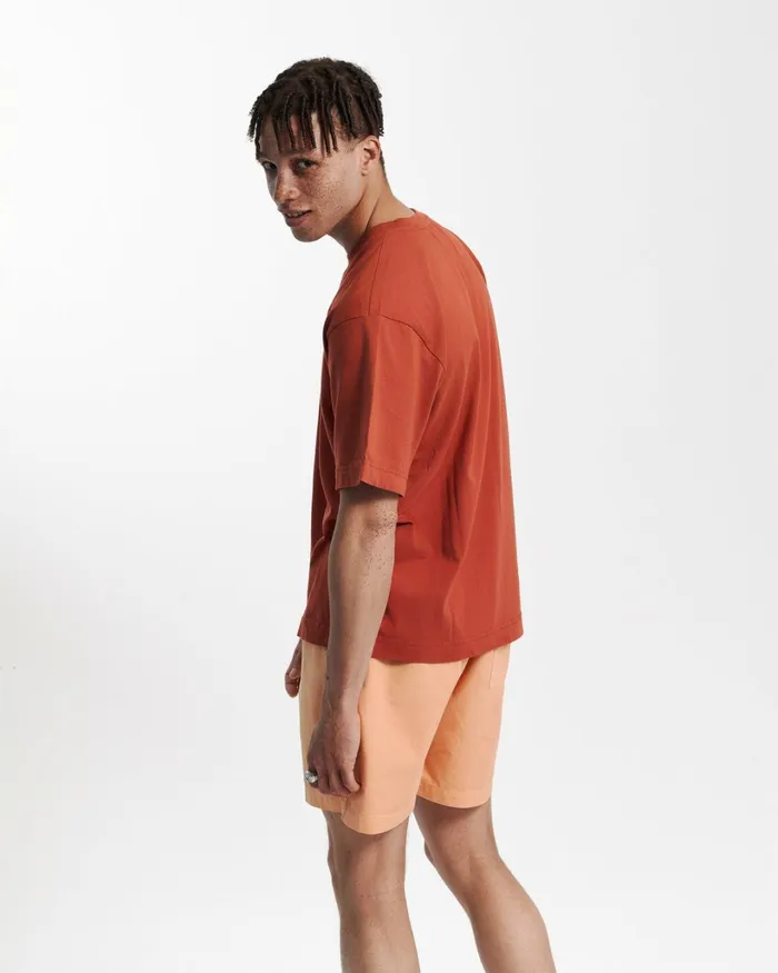 Men Oversized Organic TShirt Lava Grey Colorful Standard TShirts