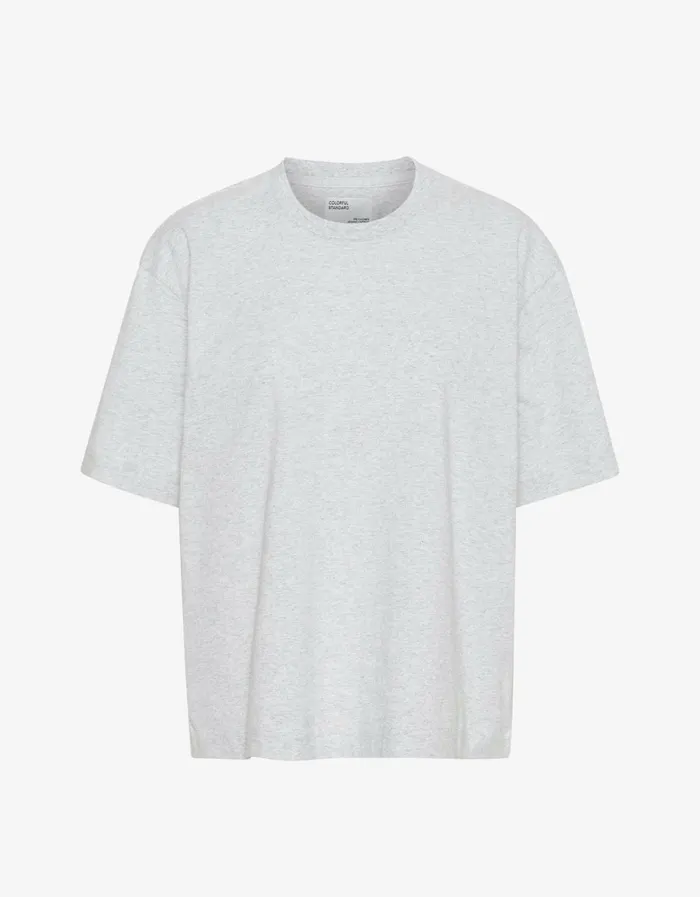 Men Oversized Organic TShirt Snow Melange Colorful Standard TShirts