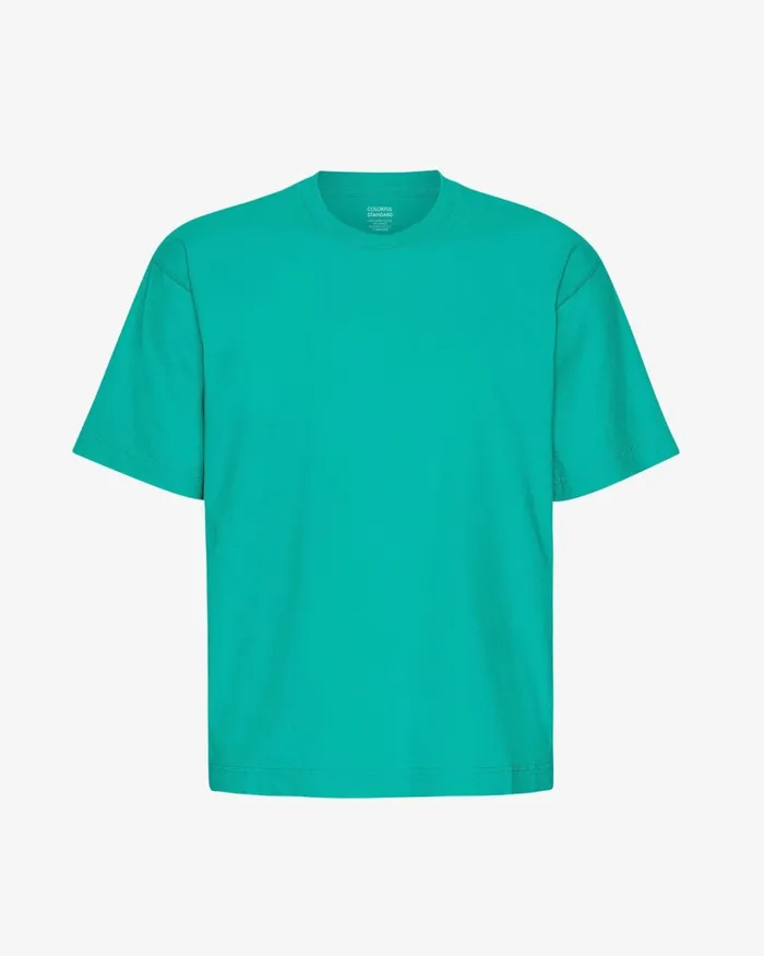Men Oversized Organic TShirt Tropical Sea Colorful Standard TShirts