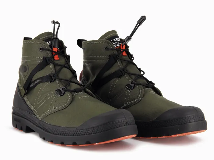 Men PAMPA TRAVEL LITE WATERPROOF Olive Night PALLADIUM Boots Men PAMPA TRAVEL LITE WATERPROOF Olive Night PALLADIUM Boots