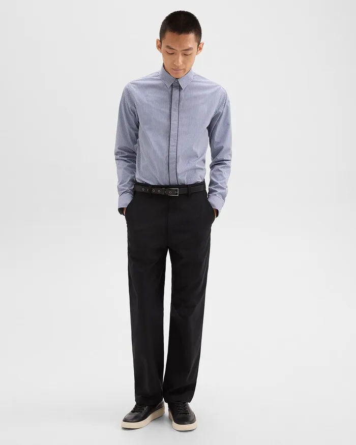 Men Pants Theory Relaxed Pant In Gabardine Black