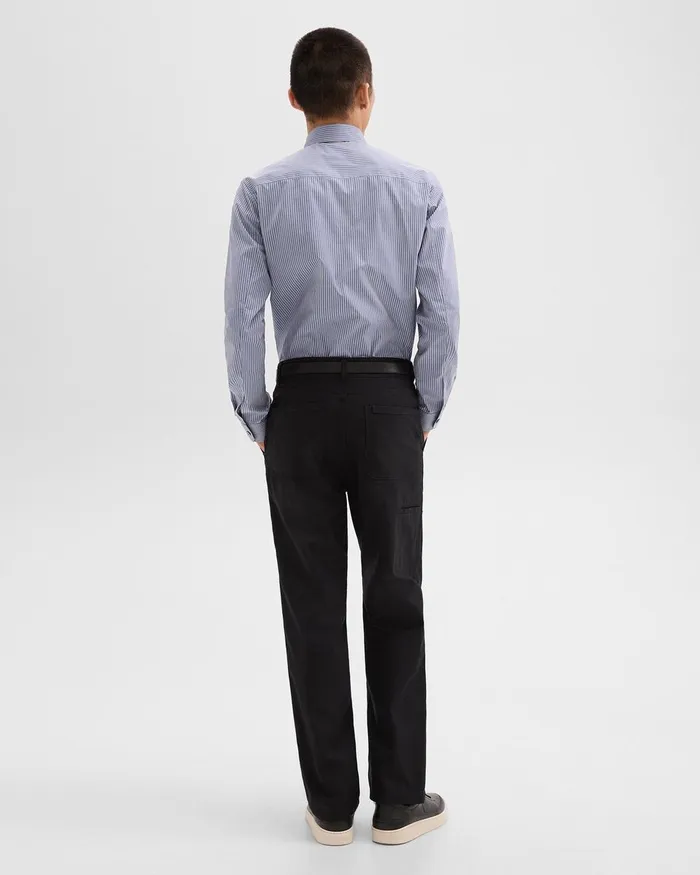 Men Pants Theory Relaxed Pant In Gabardine Black