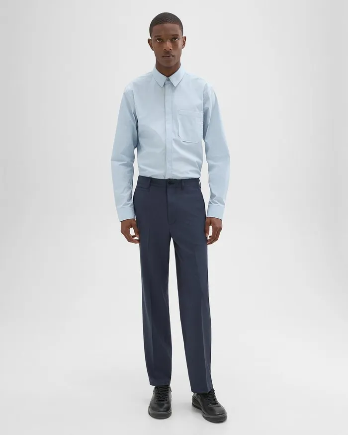 Men Pants Theory Relaxed Virgin Wool Pant Inkwell