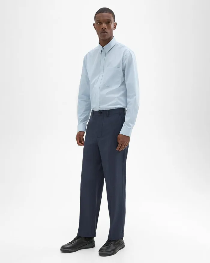 Men Pants Theory Relaxed Virgin Wool Pant Inkwell