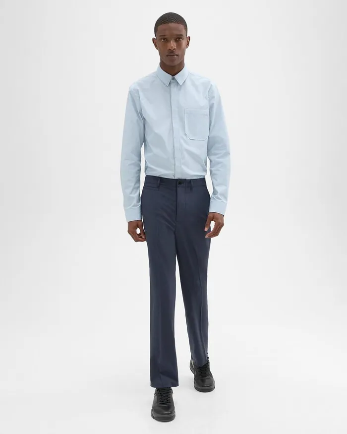 Men Pants Theory Relaxed Virgin Wool Pant Inkwell